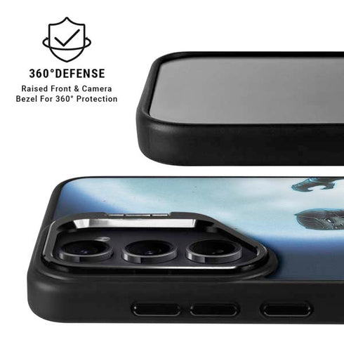 Marvel Black Panther Jumping Through Air Galaxy S24 FE Kickstand Case